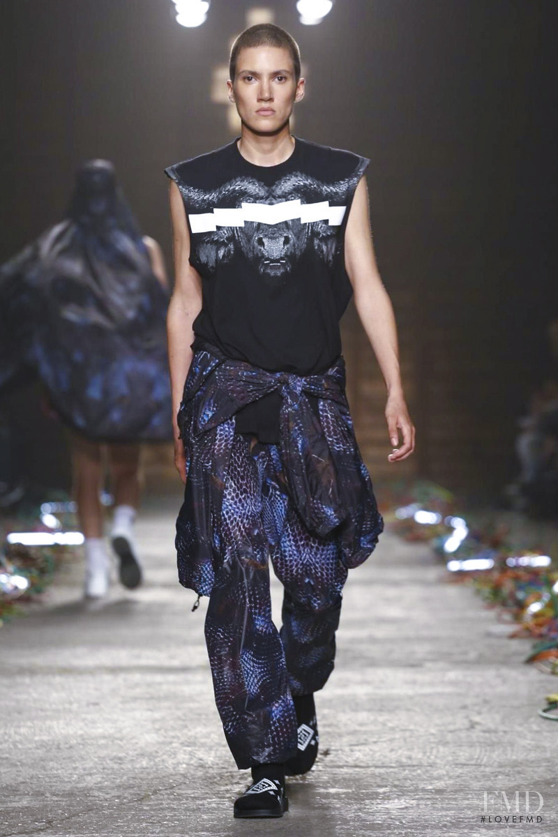 Tamy Glauser featured in  the Marcelo Burlon County of Milan fashion show for Spring/Summer 2016