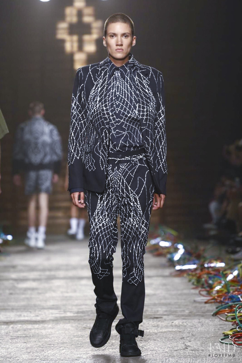 Tamy Glauser featured in  the Marcelo Burlon County of Milan fashion show for Spring/Summer 2016