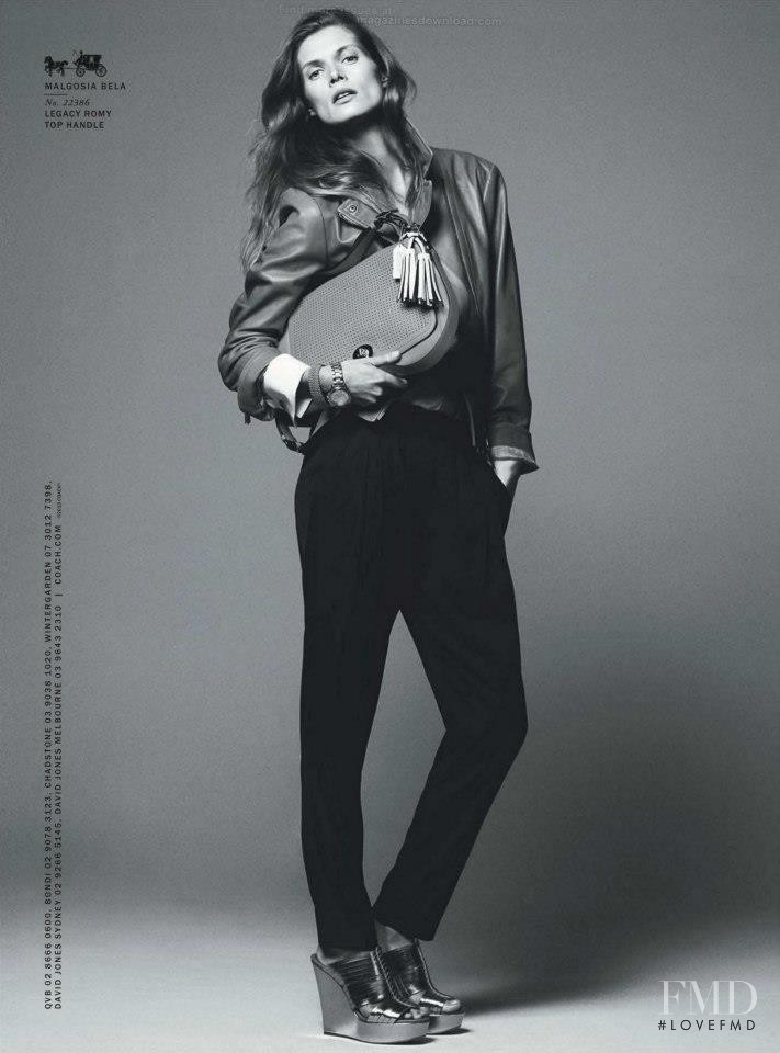 Malgosia Bela featured in  the Coach advertisement for Spring/Summer 2013