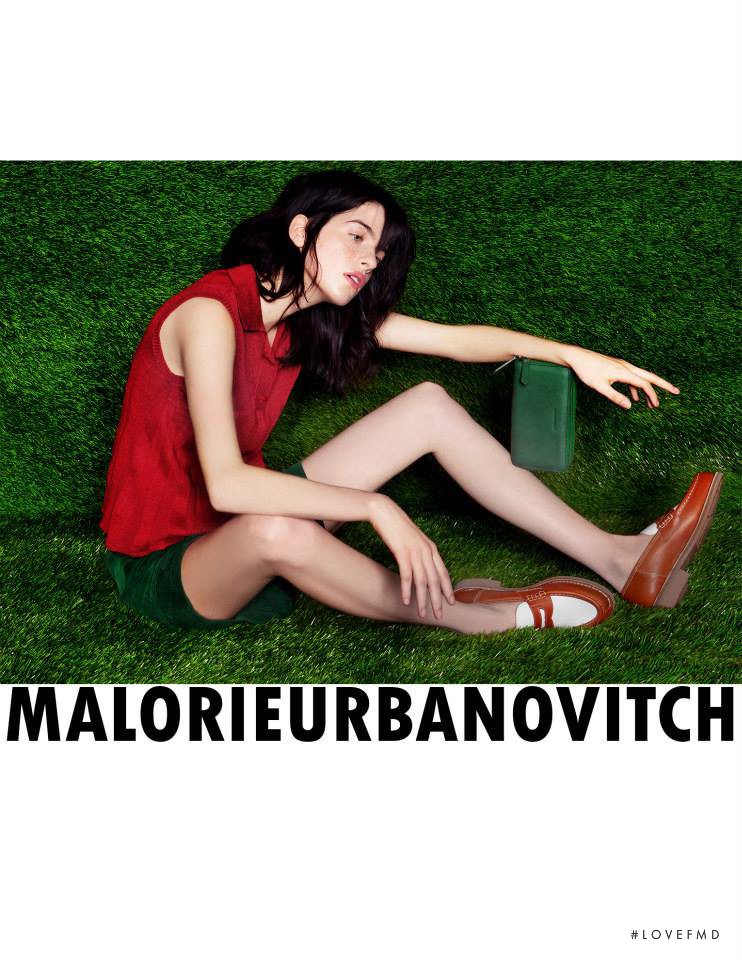Nic Neiman featured in  the Malorie Urbanovitch advertisement for Spring/Summer 2015