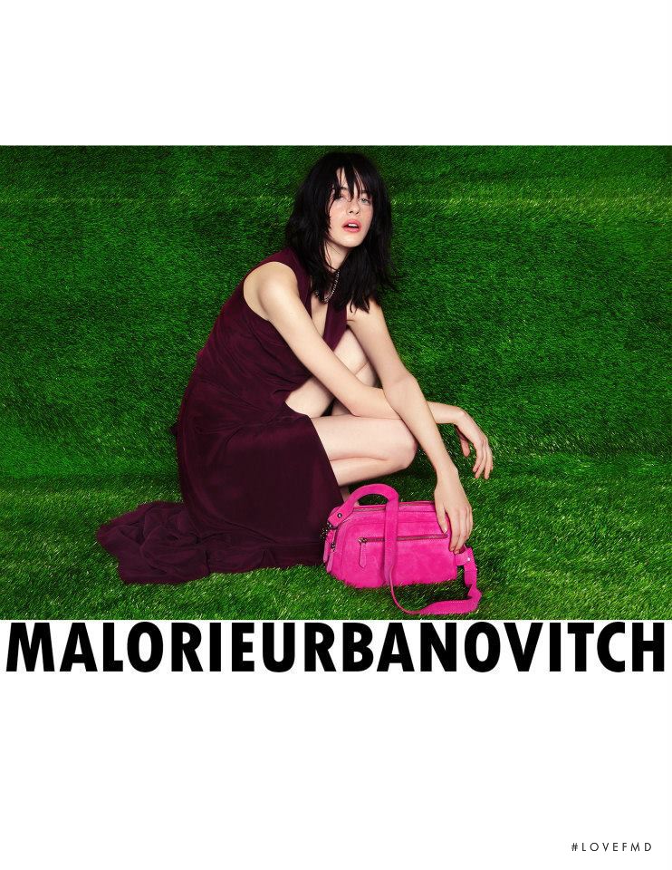 Nic Neiman featured in  the Malorie Urbanovitch advertisement for Spring/Summer 2015