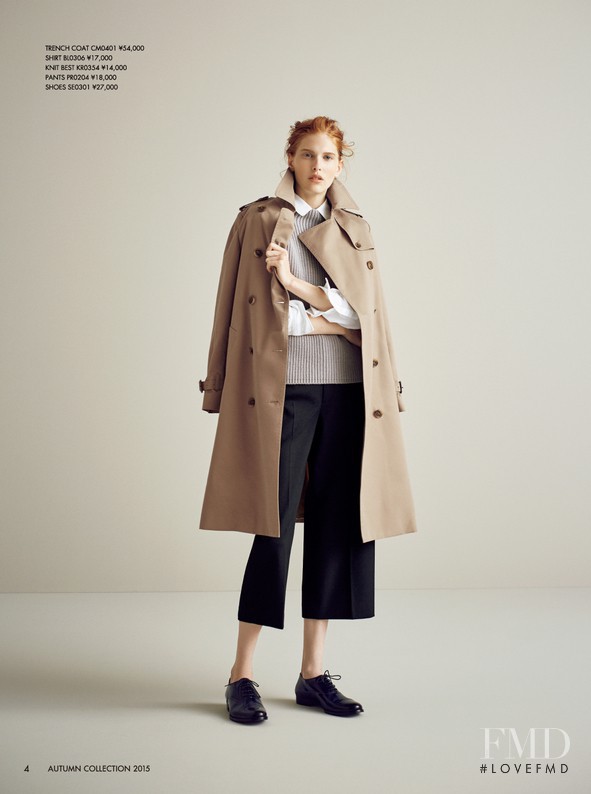 Niki Trefilova featured in  the 23-Ku catalogue for Fall 2015