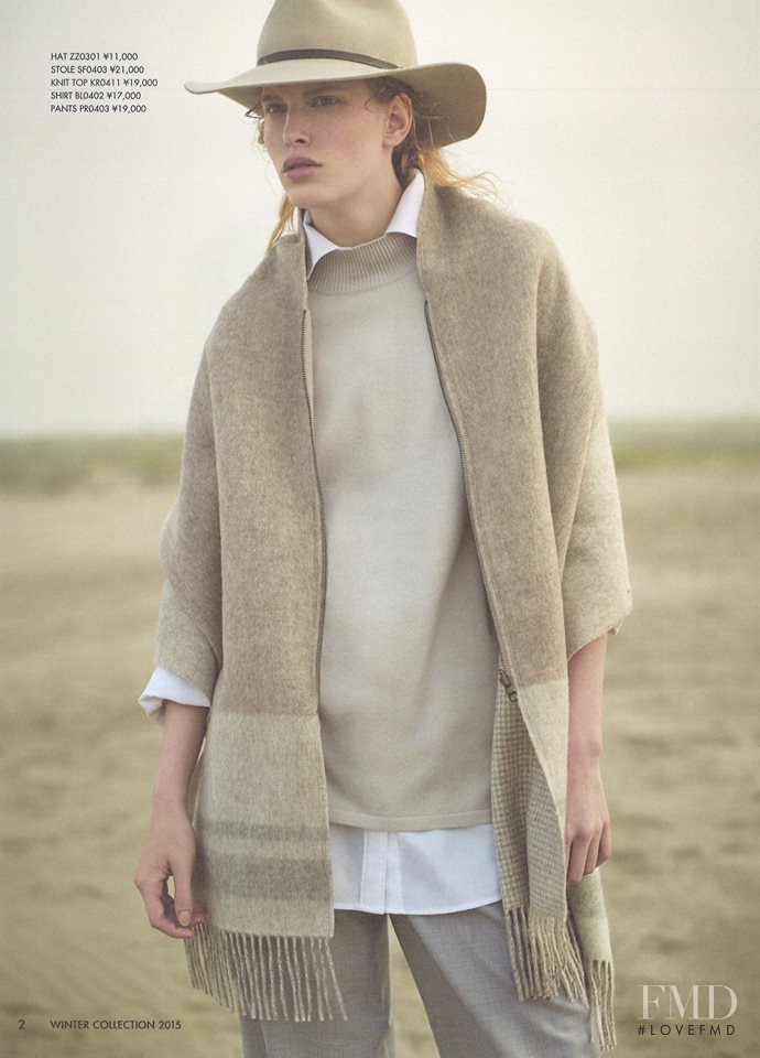 Niki Trefilova featured in  the 23-Ku catalogue for Winter 2015