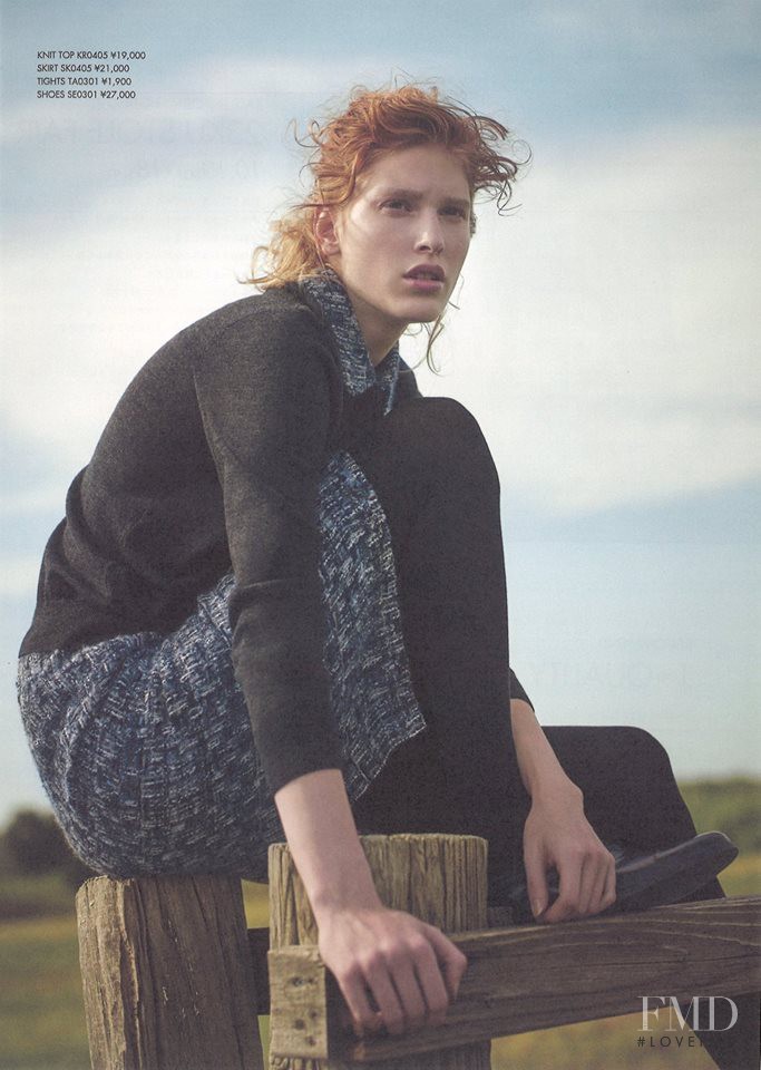 Niki Trefilova featured in  the 23-Ku catalogue for Winter 2015