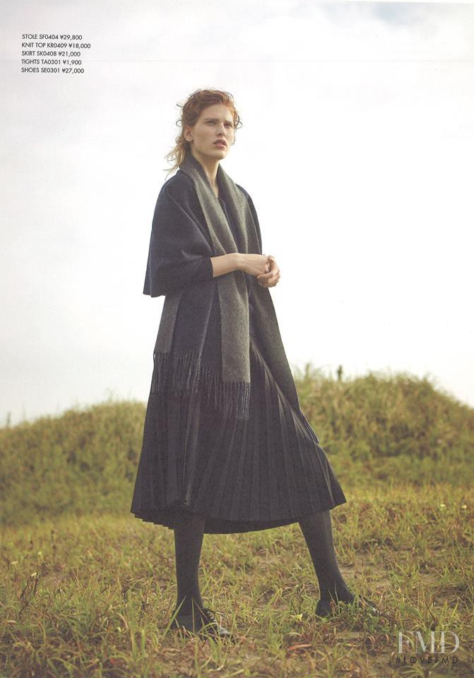 Niki Trefilova featured in  the 23-Ku catalogue for Winter 2015