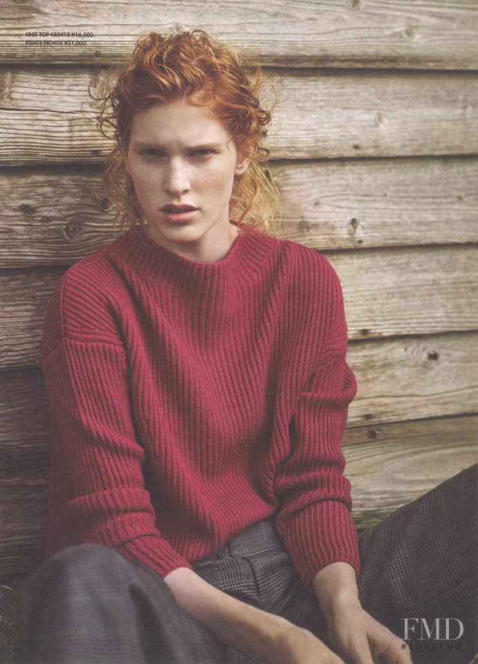 Niki Trefilova featured in  the 23-Ku catalogue for Winter 2015