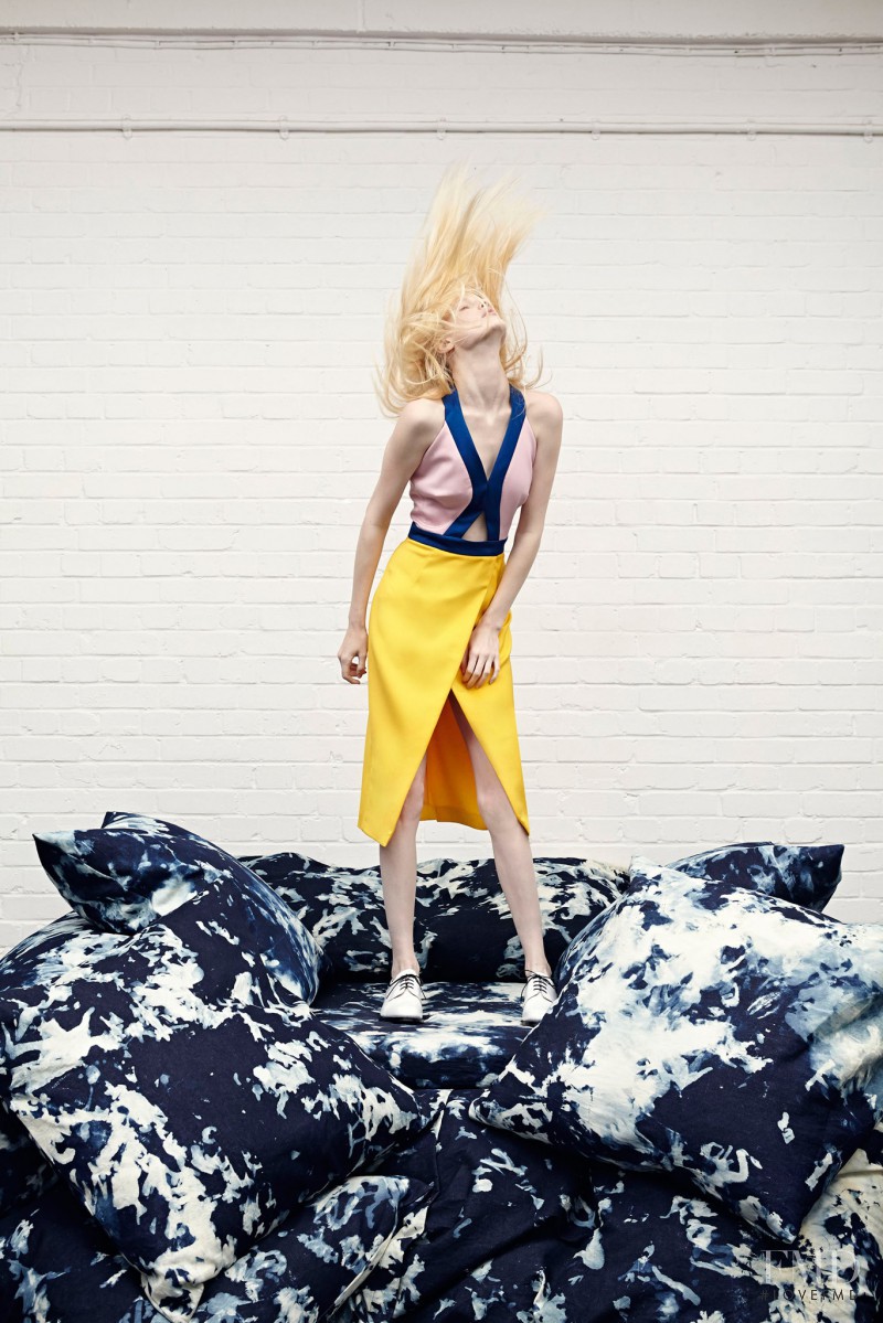 Niki Trefilova featured in  the Giles lookbook for Resort 2015