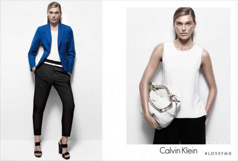 Madison Headrick featured in  the Calvin Klein White Label advertisement for Spring/Summer 2013