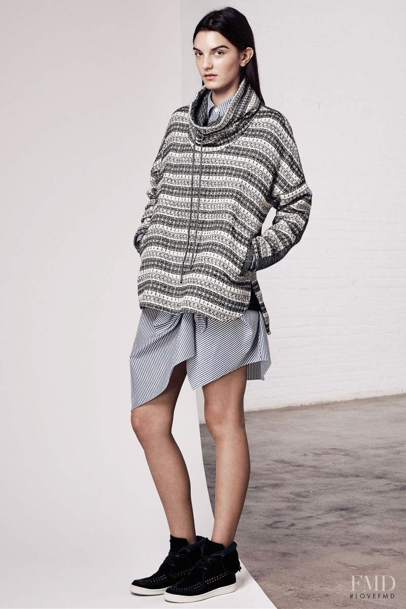 Natali Eydelman featured in  the Thakoon Addition fashion show for Pre-Fall 2015