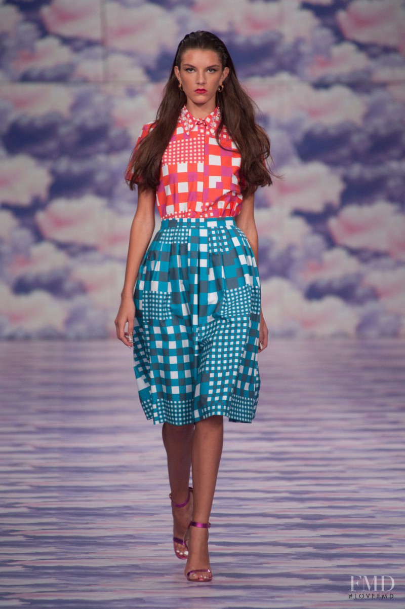 Natali Eydelman featured in  the House of Holland fashion show for Spring/Summer 2014