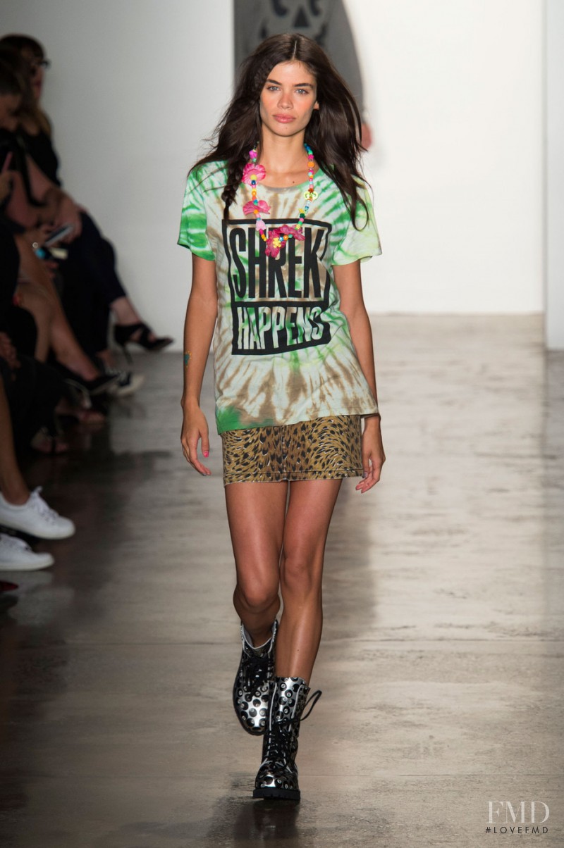 Sara Sampaio featured in  the Jeremy Scott fashion show for Spring/Summer 2015