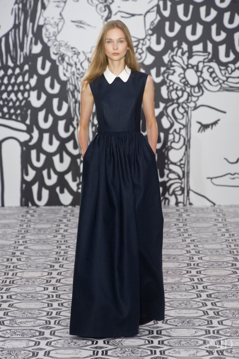 Viola Rogacka featured in  the Jasper Conran fashion show for Spring/Summer 2014