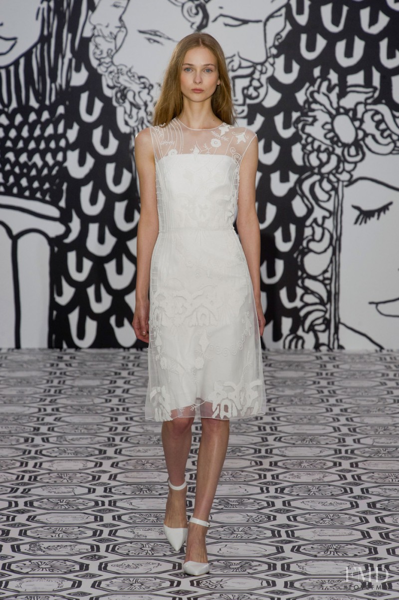 Viola Rogacka featured in  the Jasper Conran fashion show for Spring/Summer 2014