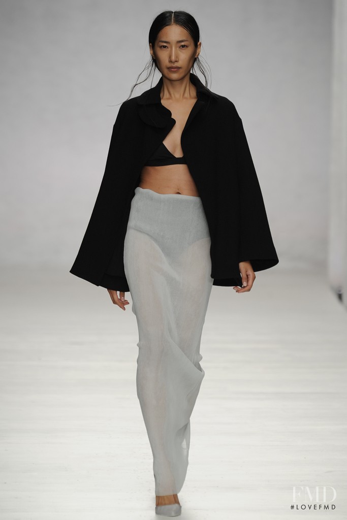 Gigi Jeon featured in  the Lucas Nascimento fashion show for Spring/Summer 2014