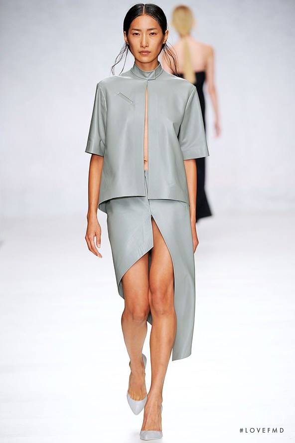 Gigi Jeon featured in  the Lucas Nascimento fashion show for Spring/Summer 2014