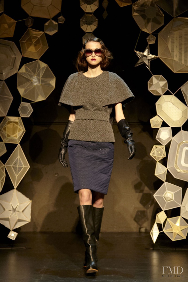Sarah English featured in  the Tia Cibani fashion show for Autumn/Winter 2013
