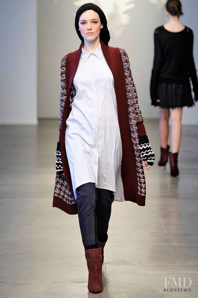 Anya Lyagoshina featured in  the Tess Giberson fashion show for Autumn/Winter 2014