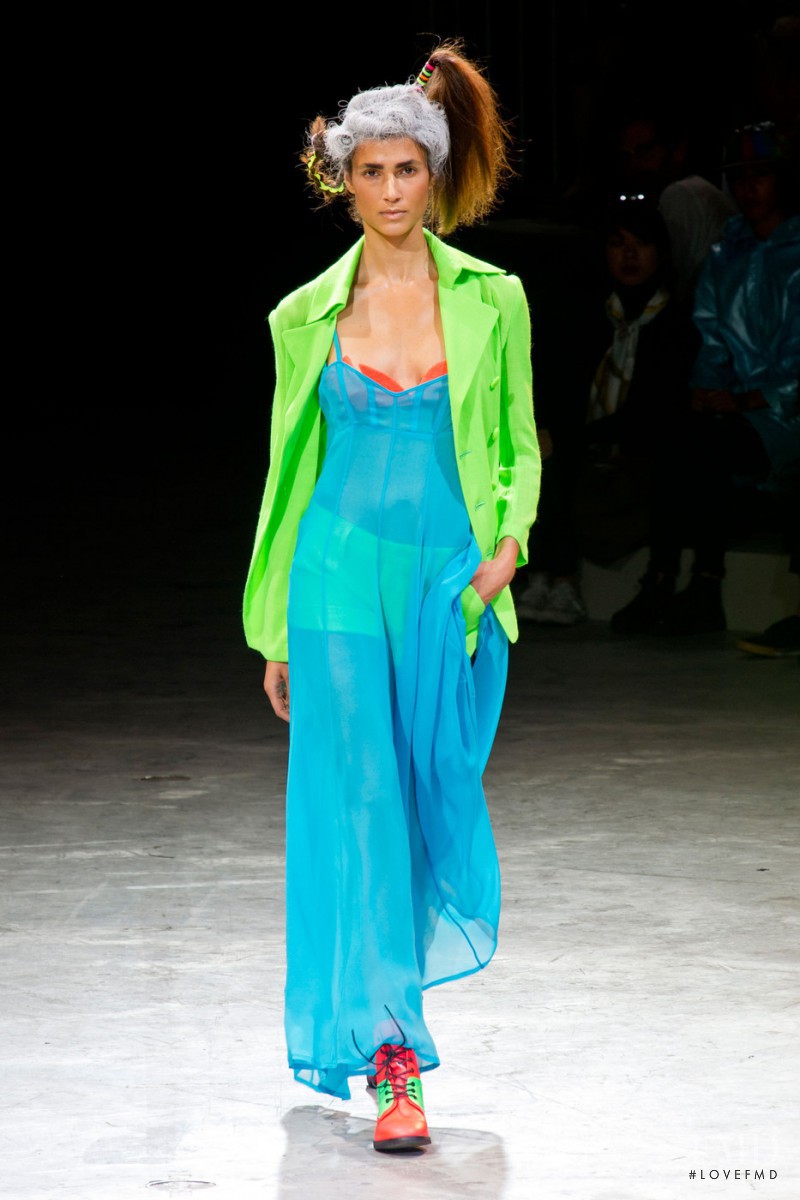 Teresa Lourenço featured in  the Yohji Yamamoto fashion show for Spring/Summer 2014