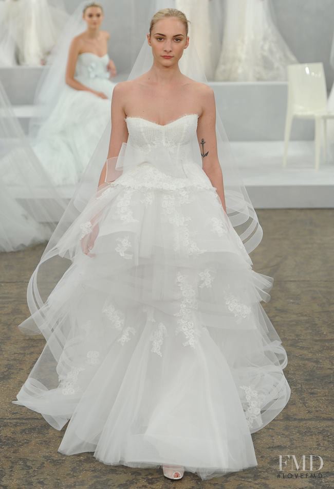 Monique Lhuillier Bridal fashion show for Spring/Summer 2015