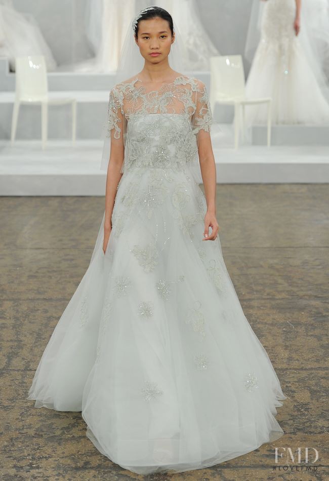 Monique Lhuillier Bridal fashion show for Spring/Summer 2015