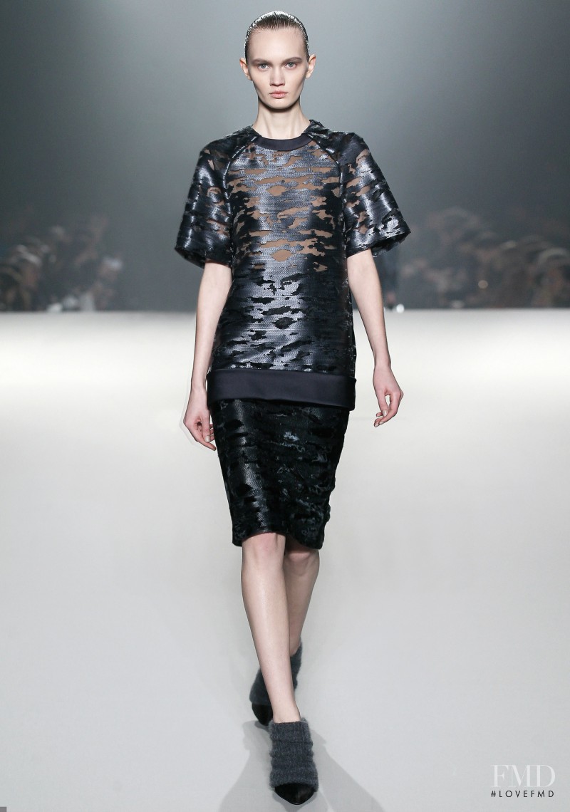 Ksenia Malanova featured in  the Alexander Wang fashion show for Autumn/Winter 2013