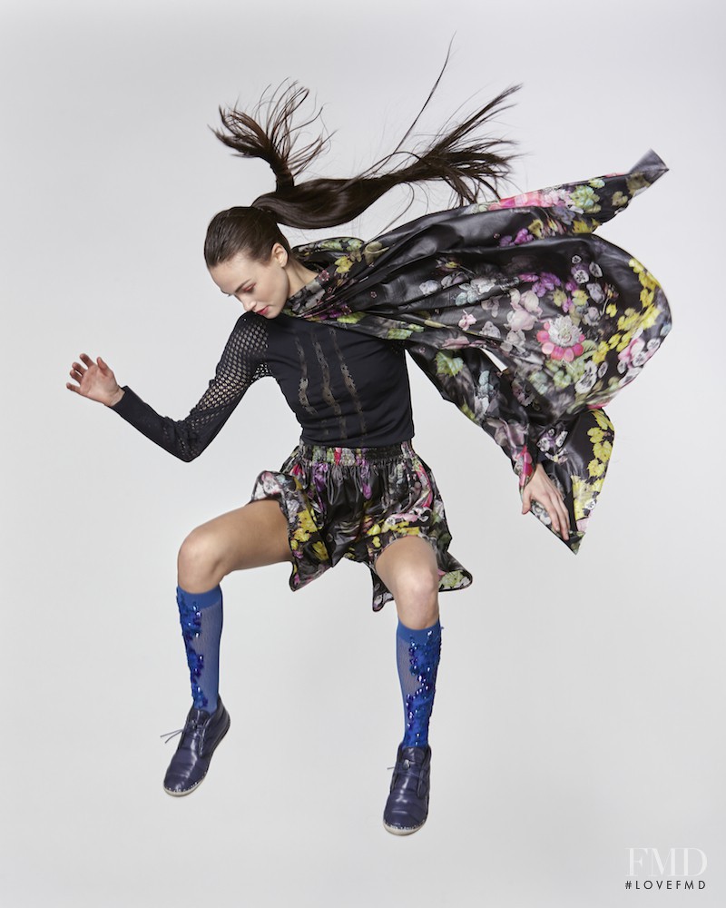 Sarah English featured in  the Cynthia Rowley ROWLEY Fitness lookbook for Autumn/Winter 2015