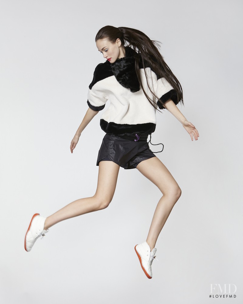 Sarah English featured in  the Cynthia Rowley ROWLEY Fitness lookbook for Autumn/Winter 2015