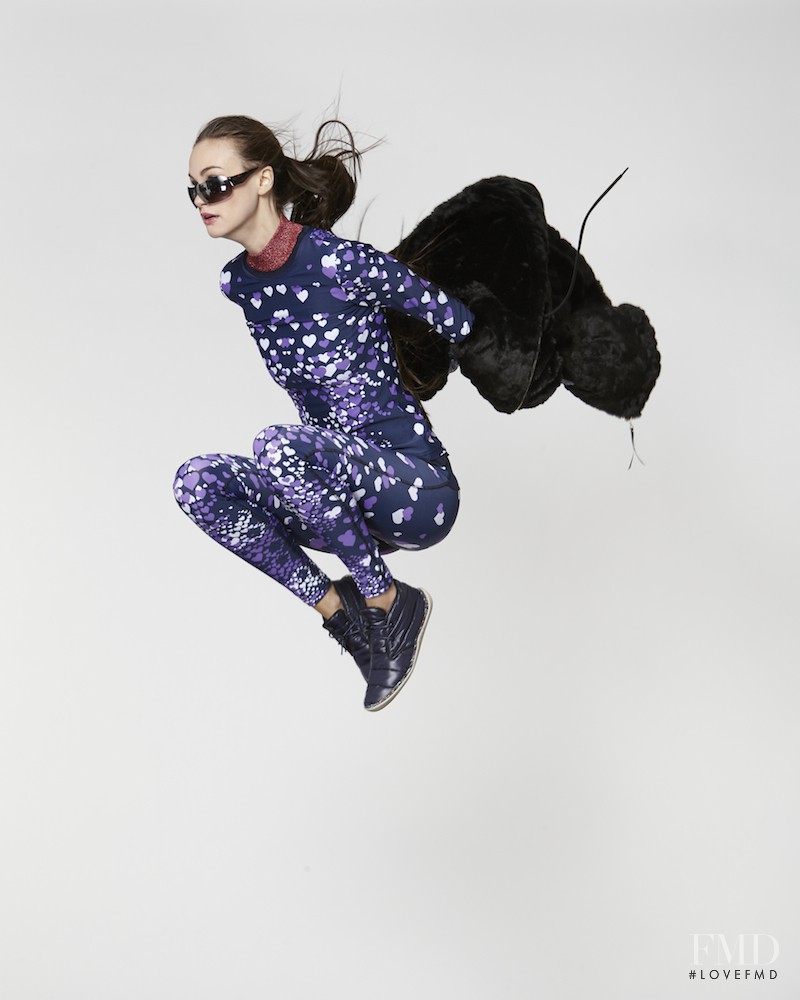 Sarah English featured in  the Cynthia Rowley ROWLEY Fitness lookbook for Autumn/Winter 2015
