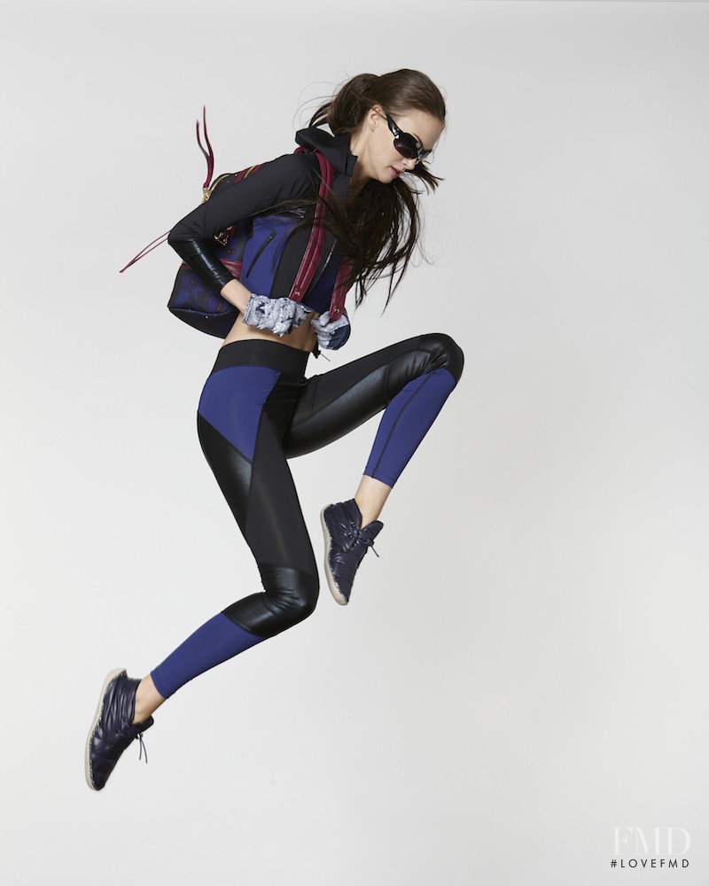 Sarah English featured in  the Cynthia Rowley ROWLEY Fitness lookbook for Autumn/Winter 2015