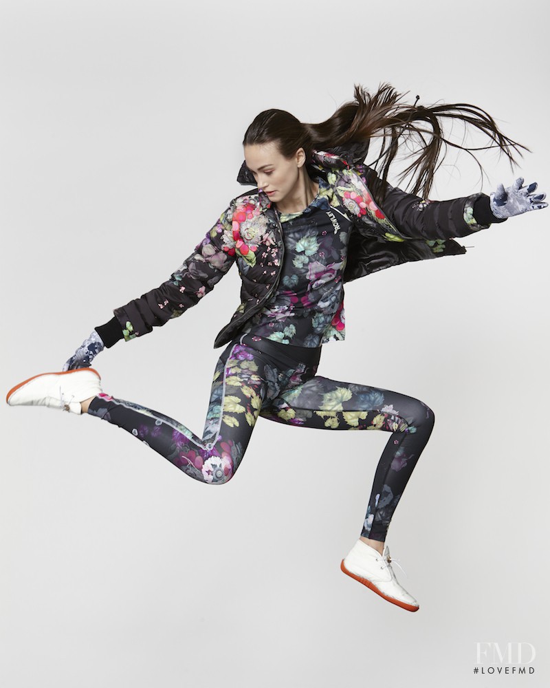 Sarah English featured in  the Cynthia Rowley ROWLEY Fitness lookbook for Autumn/Winter 2015