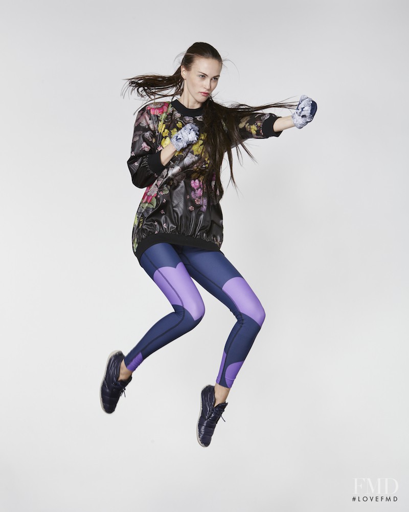 Sarah English featured in  the Cynthia Rowley ROWLEY Fitness lookbook for Autumn/Winter 2015