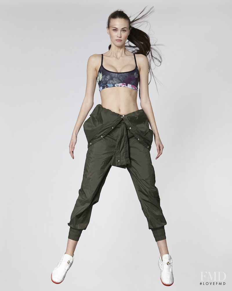 Sarah English featured in  the Cynthia Rowley ROWLEY Fitness lookbook for Autumn/Winter 2015