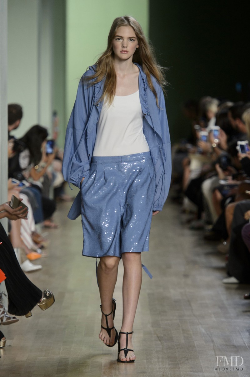 Madison Whittaker featured in  the Tibi fashion show for Spring/Summer 2016