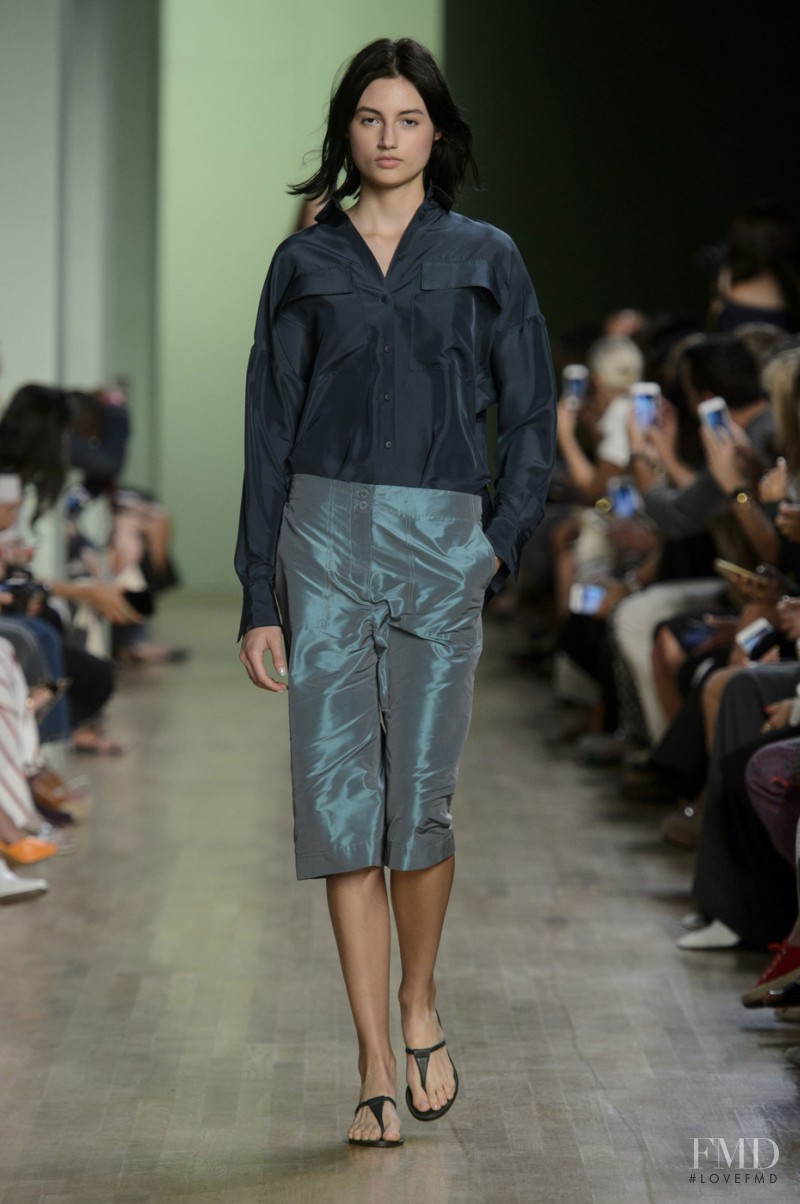 Bruna Ludtke featured in  the Tibi fashion show for Spring/Summer 2016