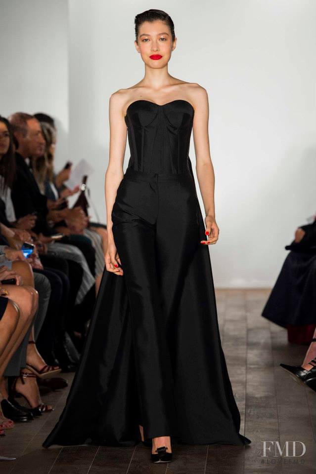 Kouka Webb featured in  the Zac Posen fashion show for Spring/Summer 2015