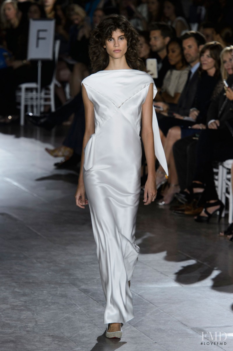 Antonina Petkovic featured in  the Zac Posen fashion show for Spring/Summer 2016