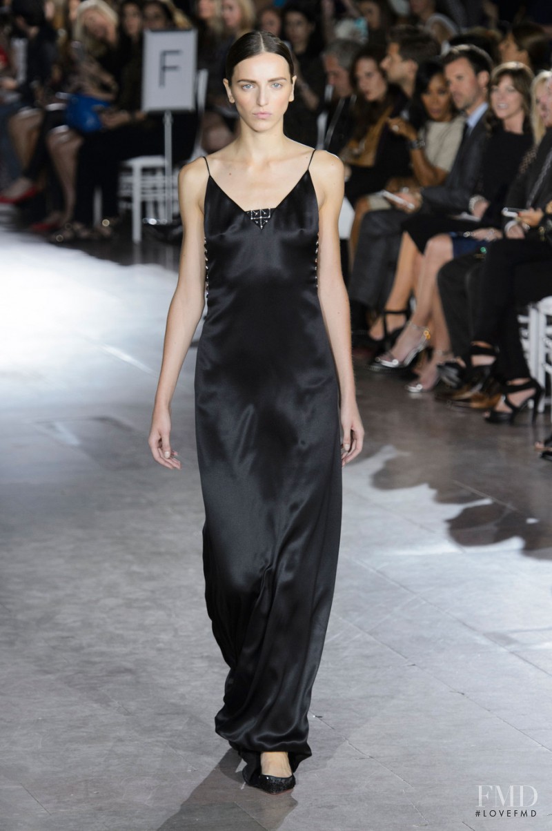 Sasha Antonowskaia featured in  the Zac Posen fashion show for Spring/Summer 2016