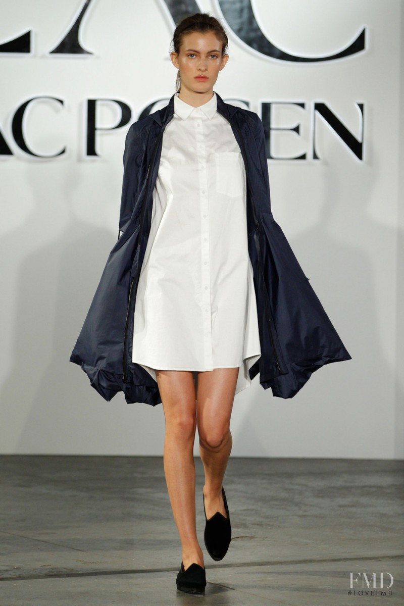 Louise Lefebure featured in  the Zac Zac Posen fashion show for Spring/Summer 2016