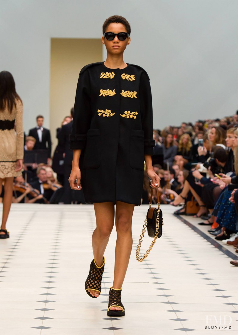 Lineisy Montero featured in  the Burberry Prorsum fashion show for Spring/Summer 2016