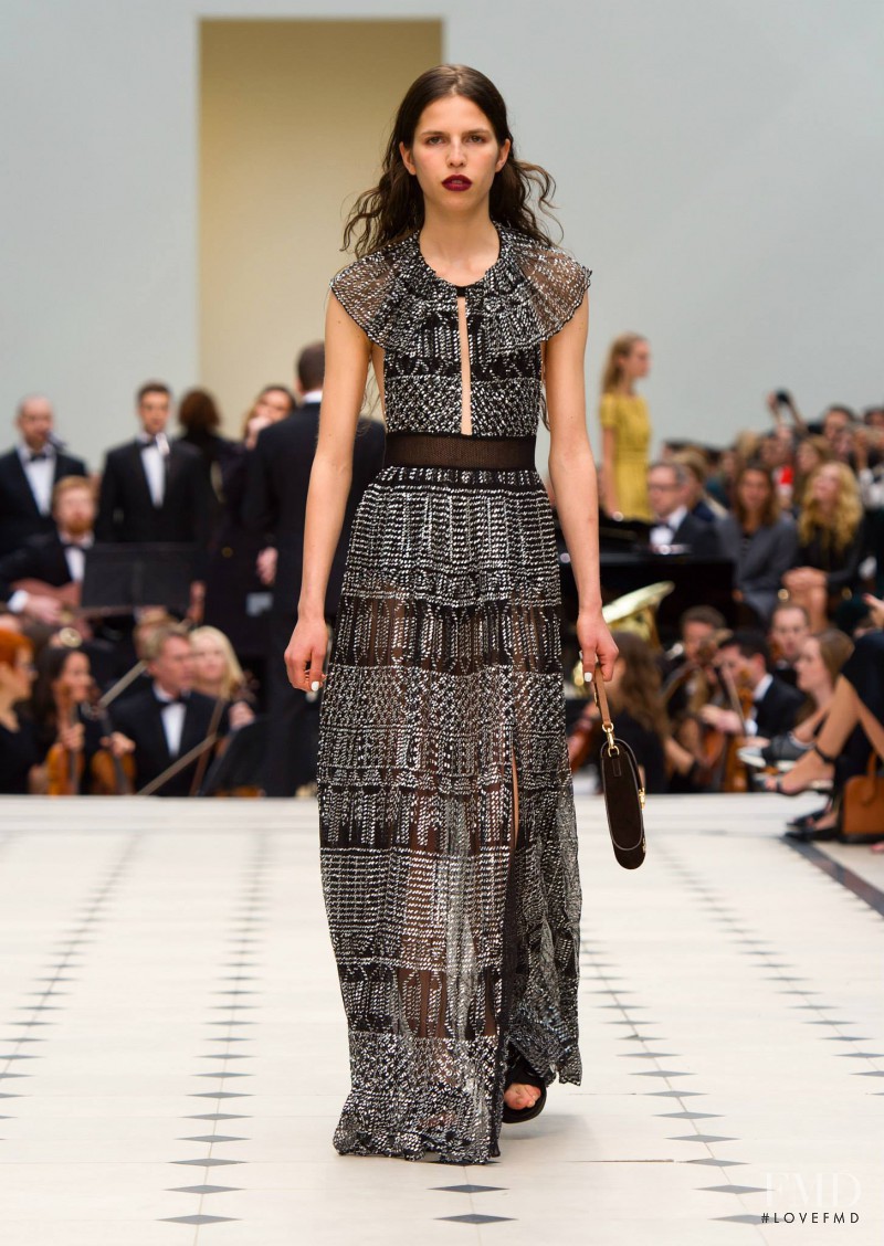 Hayett McCarthy featured in  the Burberry Prorsum fashion show for Spring/Summer 2016