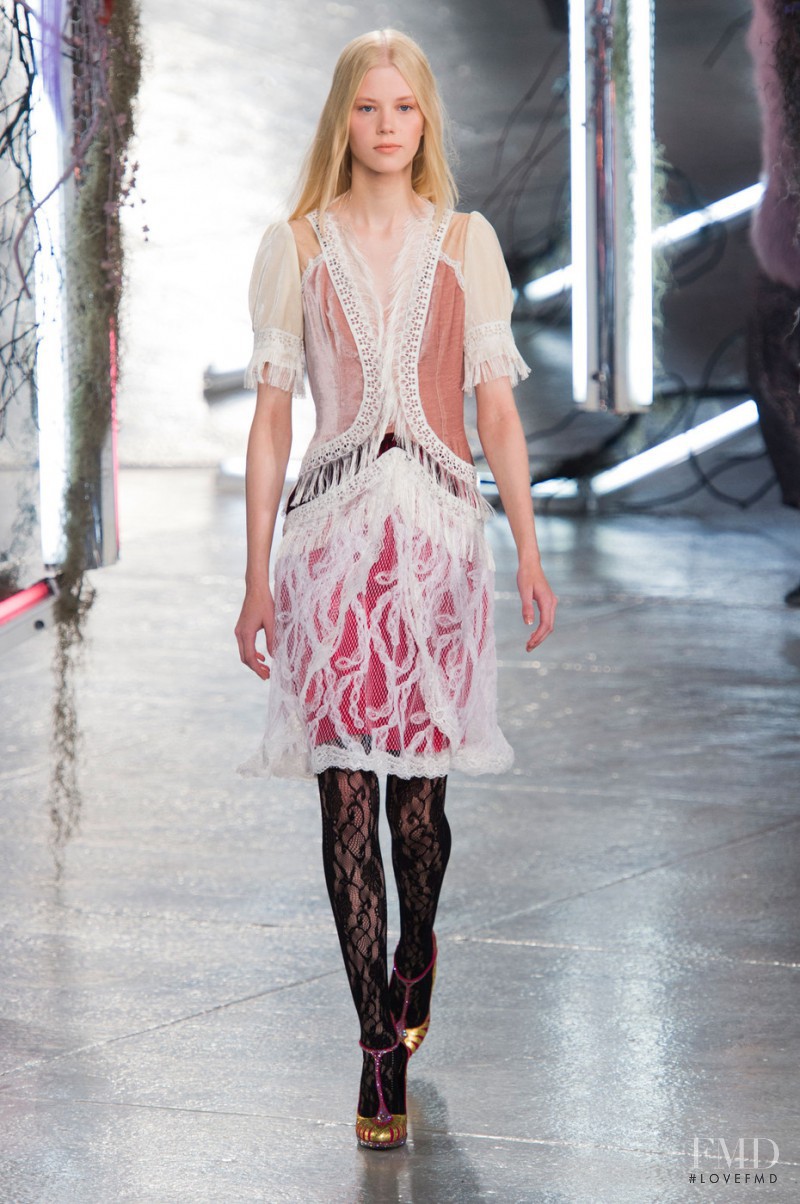 Amalie Schmidt featured in  the Rodarte fashion show for Spring/Summer 2016