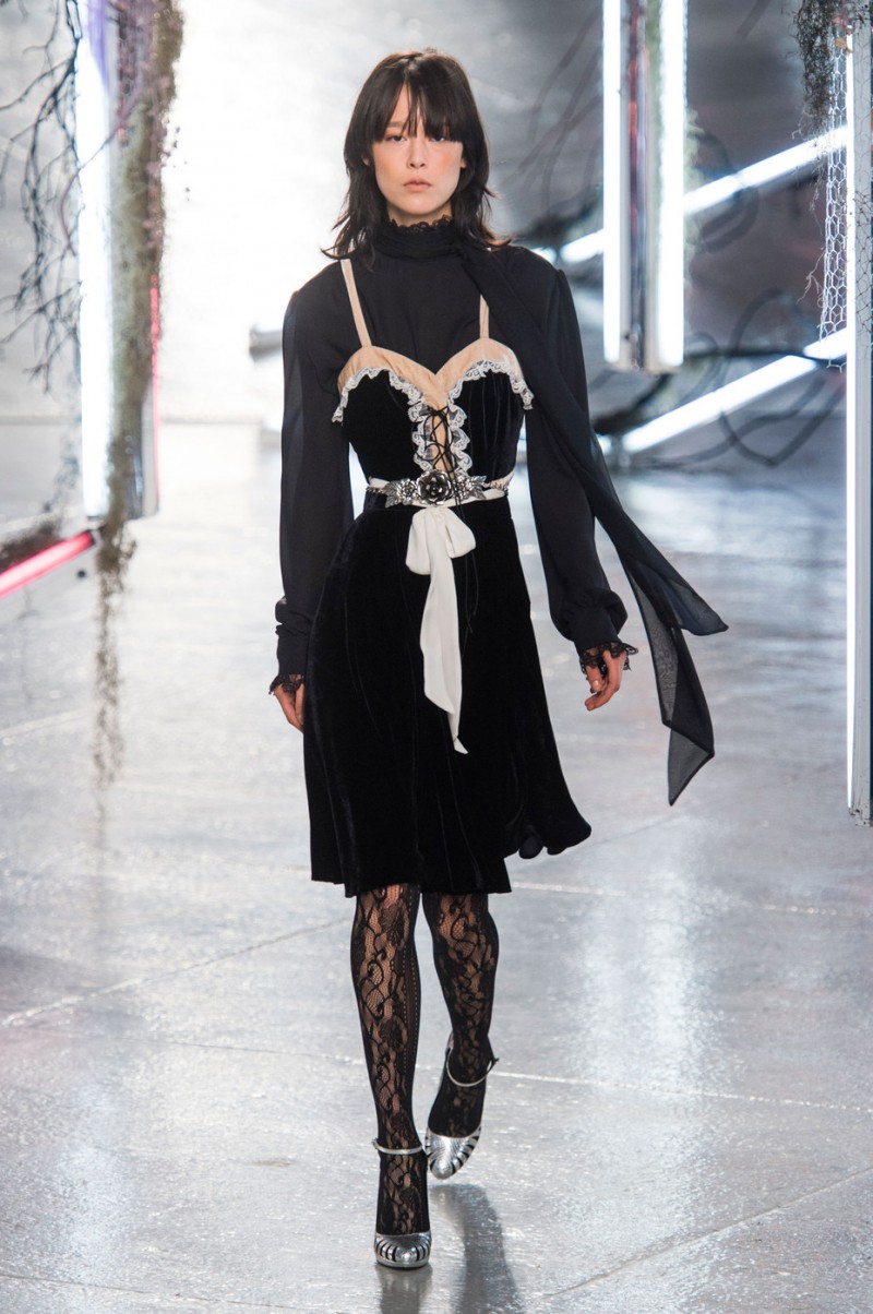 Mae Lapres featured in  the Rodarte fashion show for Spring/Summer 2016