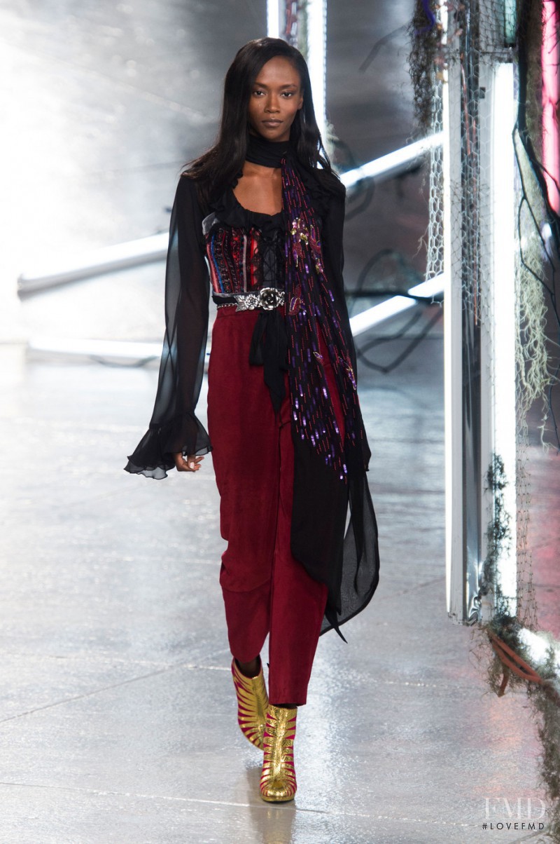 Riley Montana featured in  the Rodarte fashion show for Spring/Summer 2016