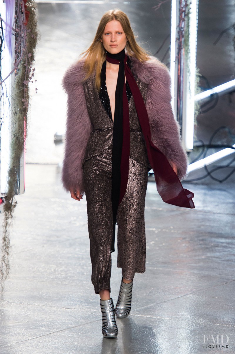 Laura Julie Schwab Holm featured in  the Rodarte fashion show for Spring/Summer 2016