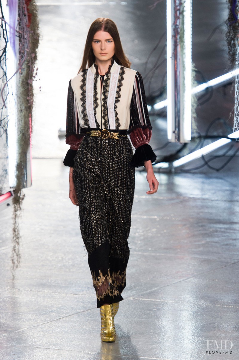 Gaby Loader featured in  the Rodarte fashion show for Spring/Summer 2016