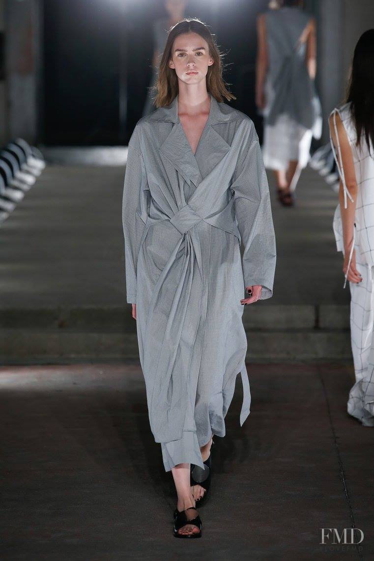 Anastasiia Gorshenina featured in  the Damir Doma fashion show for Spring/Summer 2016