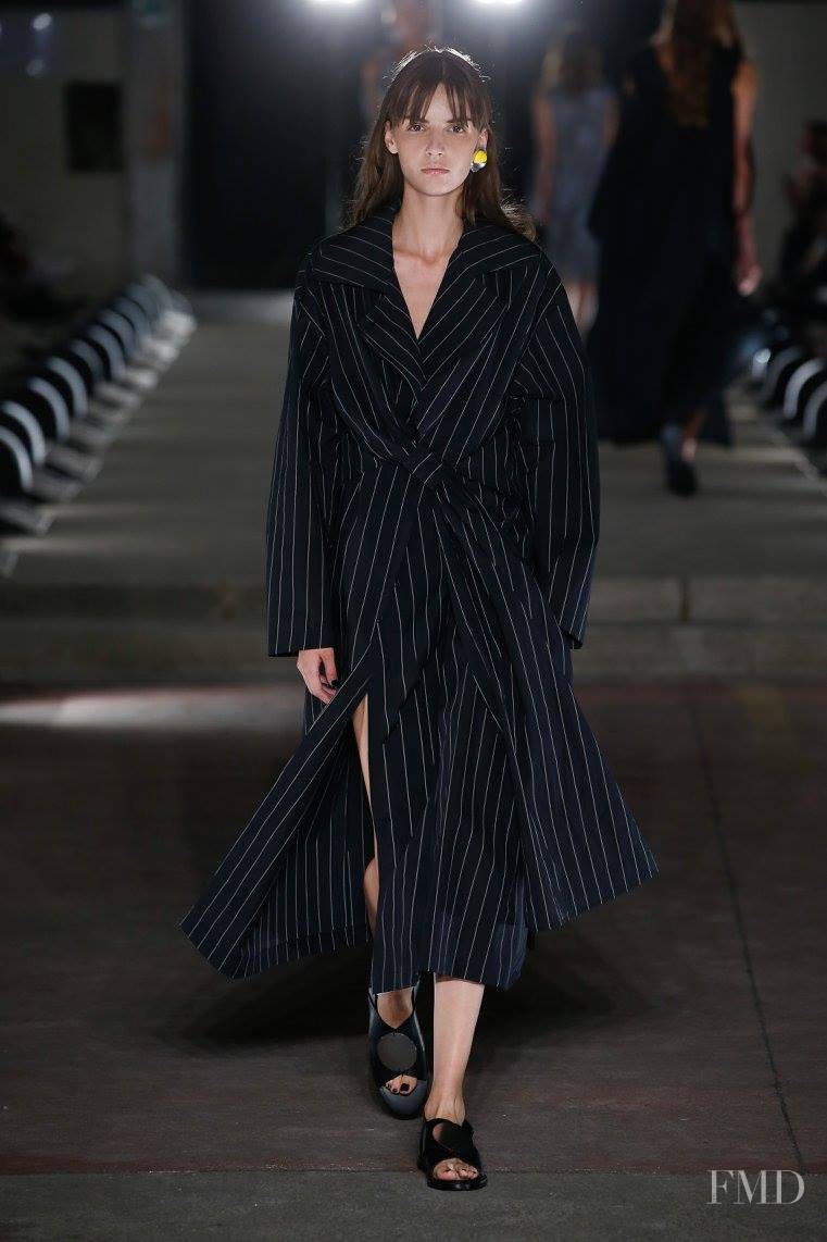 Yulia Ermakova featured in  the Damir Doma fashion show for Spring/Summer 2016