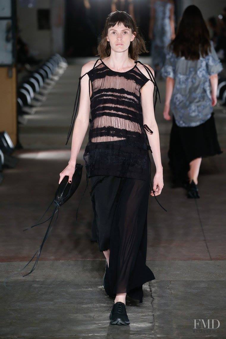 Chloe Wheatcroft featured in  the Damir Doma fashion show for Spring/Summer 2016