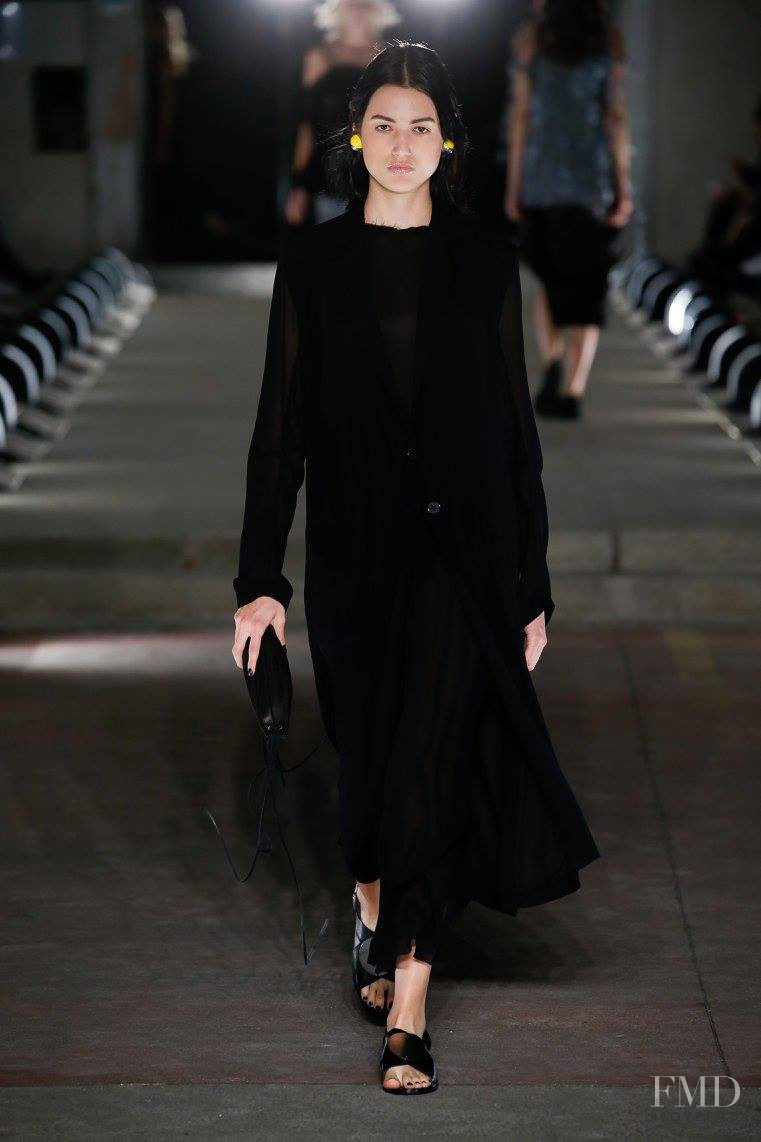 Bruna Ludtke featured in  the Damir Doma fashion show for Spring/Summer 2016