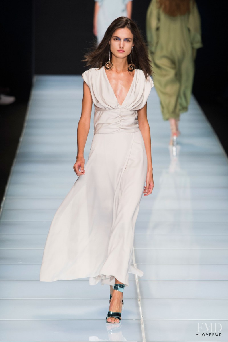 Blanca Padilla featured in  the Anteprima fashion show for Spring/Summer 2016